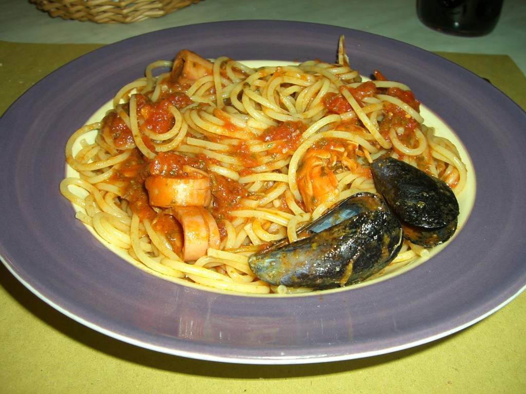 LaSpezia All' Inferno 海の幸スパゲッティ